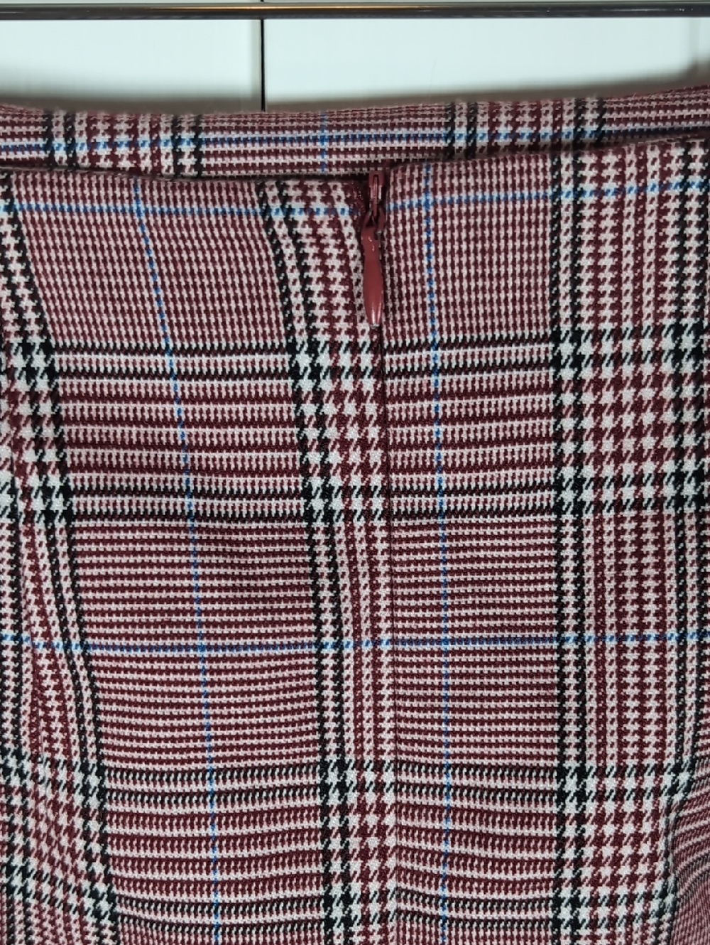 Brandy Melville Pink Cara Plaid Mini Skirt High Waisted Preppy Y2K Coquette OS - Picture 4 of 7